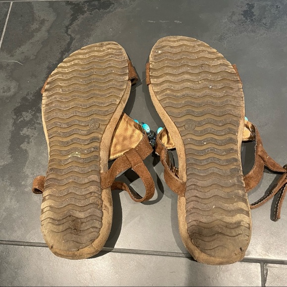 Turquoise beaded sandals - Picture 8 of 8